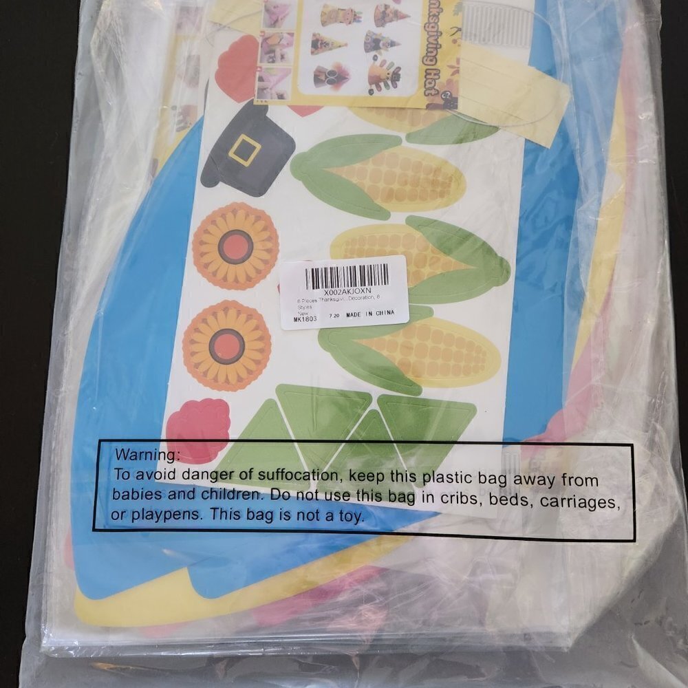 Thanksgiving Party Hats Craft Kit for Eight - Picture 2 of 4